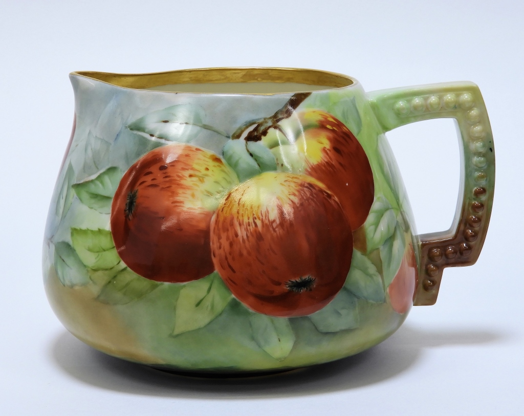 AMERICAN BELLEEK PORCELAIN APPLE