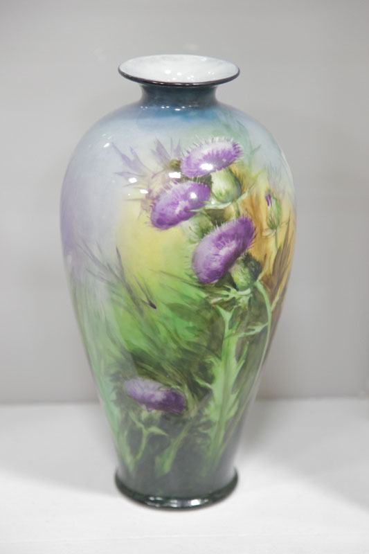 AMERICAN BELLEEK VASE. Tapered form