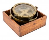 AMERICAN BOXED COMPASS CIRCA 1