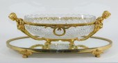 AMERICAN BRASS MOUNTED CUT GLA