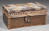 AMERICAN BRASS MOUNTED LEATHER