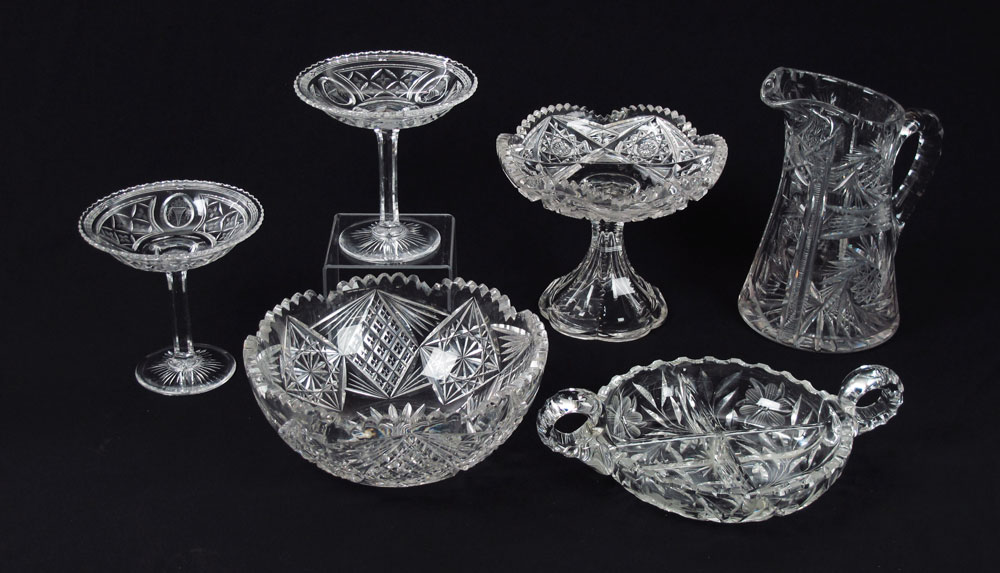 AMERICAN BRILLIANT CUT GLASS: 6