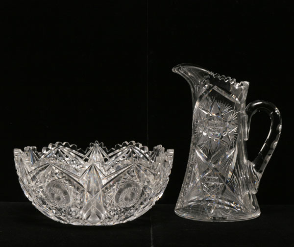 American brilliant cut glass bowl