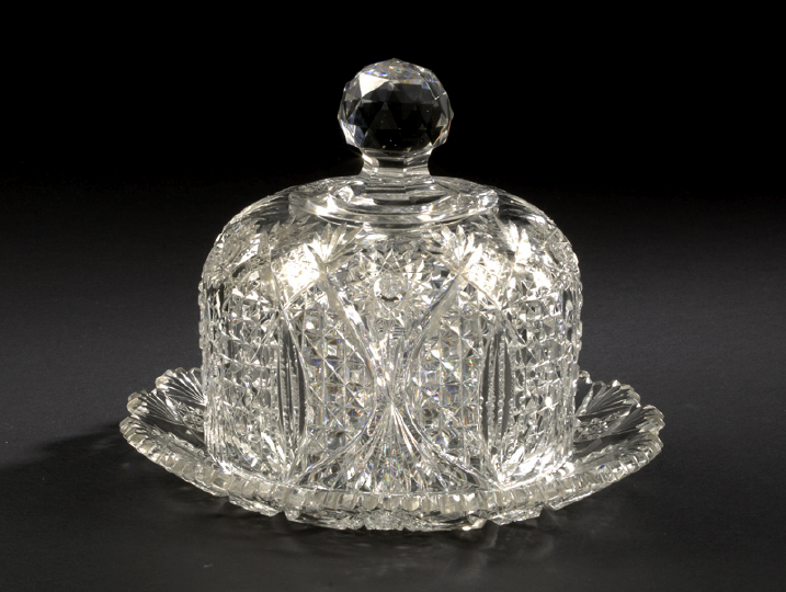American Brilliant-Cut Glass Cheese