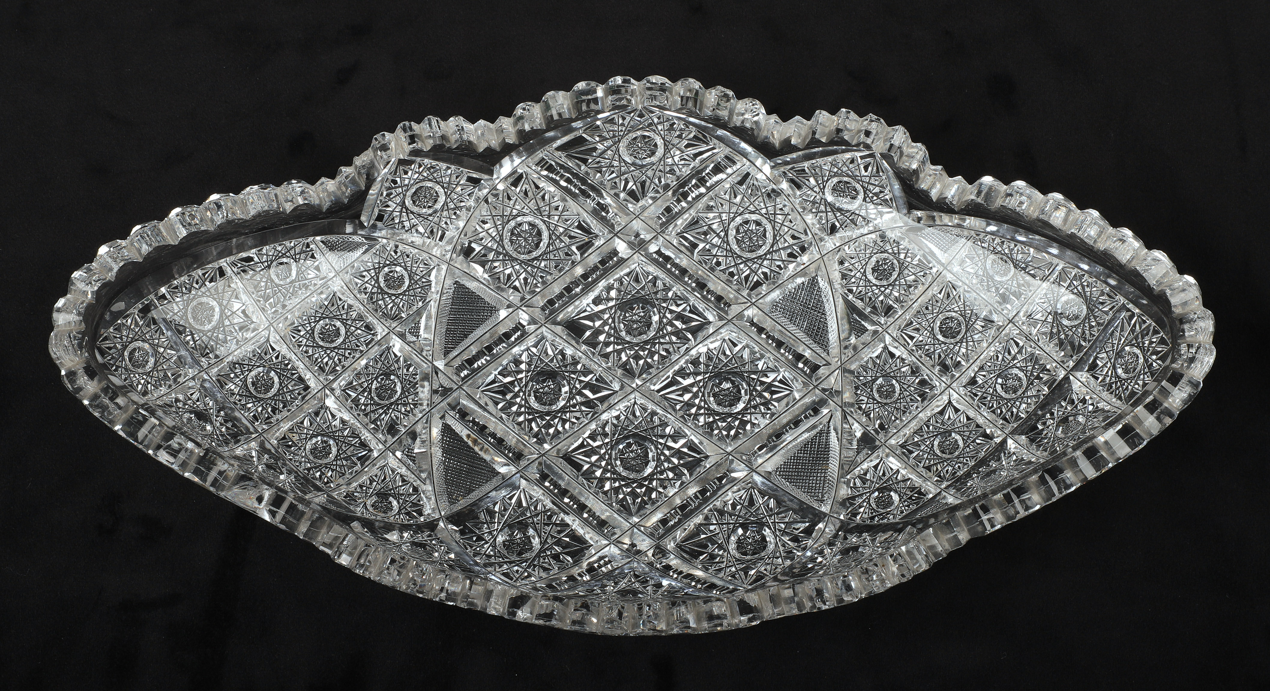 American Brilliant cut glass ice