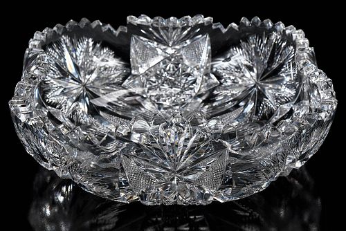 AMERICAN BRILLIANT CUT GLASS SQUARE