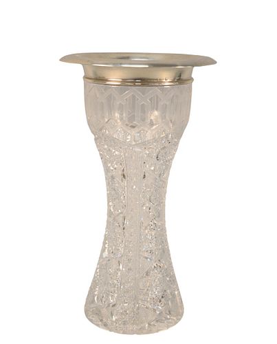 AMERICAN BRILLIANT CUT GLASS VASE