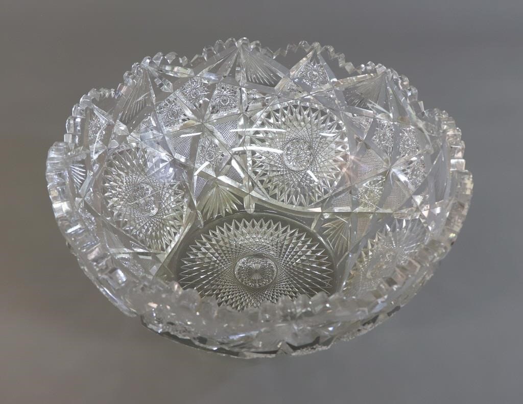 American Brilliant Period cut glass