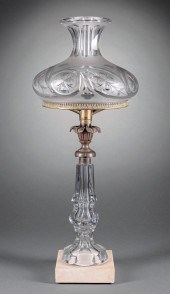 AMERICAN BRONZE-MOUNTED CRYSTA