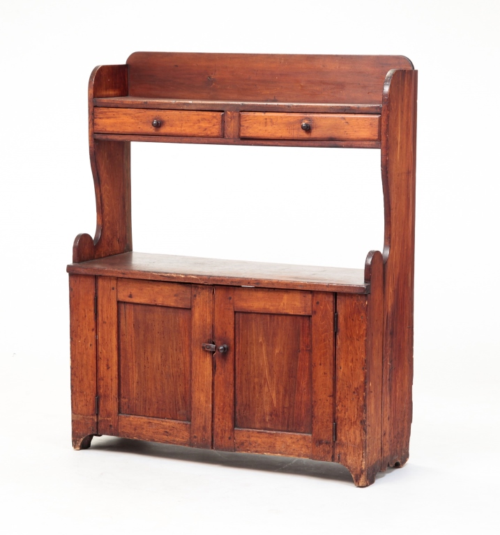 AMERICAN BUCKET BENCH. Mid 19th
