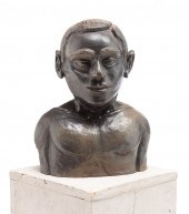 AMERICAN BUFF CLAY BUST. Twent