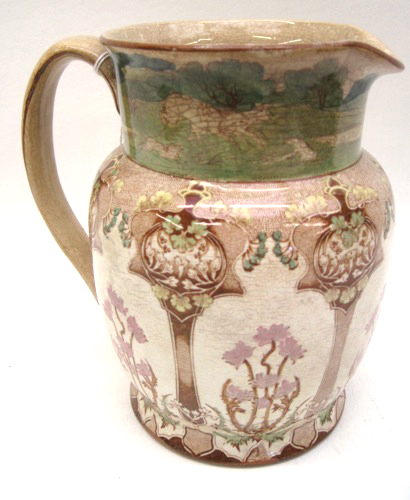 AMERICAN BUFFALO POTTERY PITCHER: