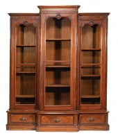 AMERICAN BURLED WALNUT THREE-P