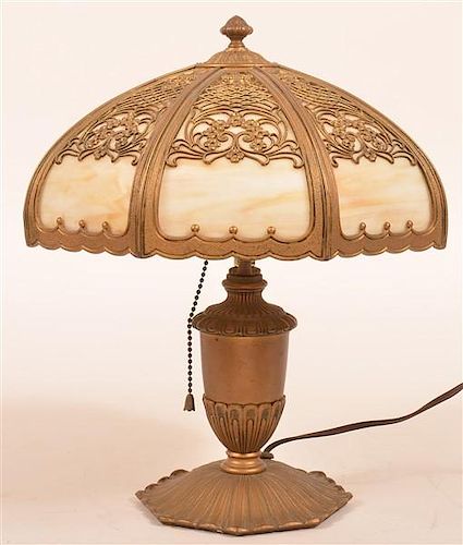 AMERICAN CARAMEL SLAG GLASS SHADE