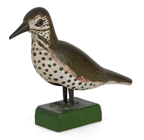 American carved and painted nodding
