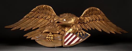 American carved and painted wood