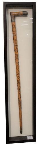 AMERICAN CARVED CIVIL WAR CANE,