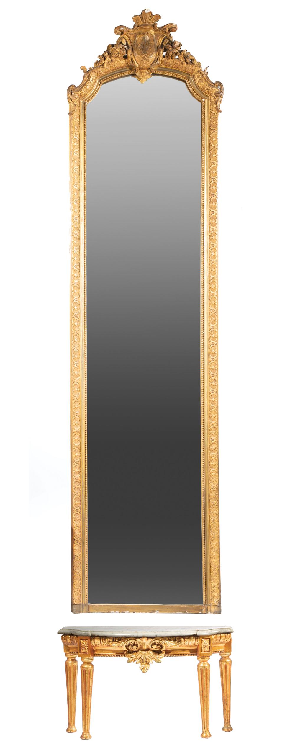 AMERICAN CARVED GILTWOOD PIER