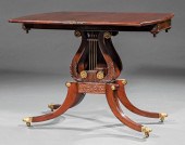AMERICAN CARVED MAHOGANY BOWFR