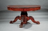 AMERICAN CARVED MAHOGANY EXTEN