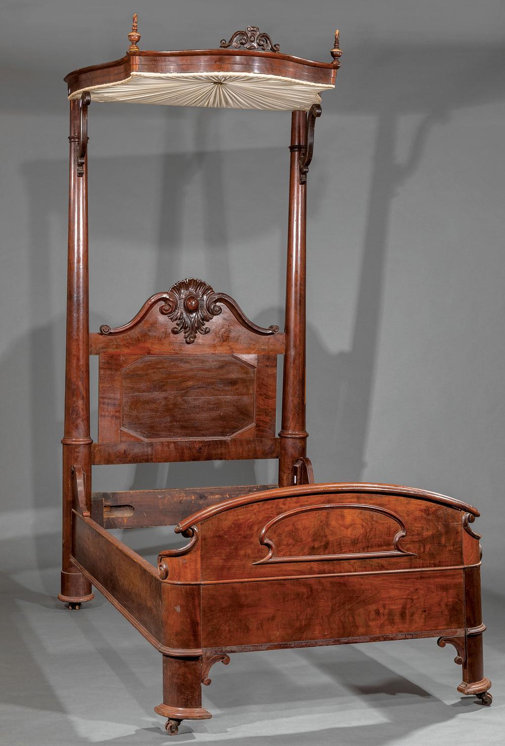 AMERICAN CARVED MAHOGANY