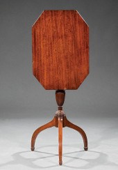 AMERICAN CARVED MAHOGANY TILT-