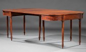 AMERICAN CARVED MAHOGANY TWO-P