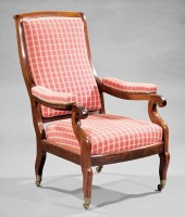 AMERICAN CARVED MAHOGANY VOLTA