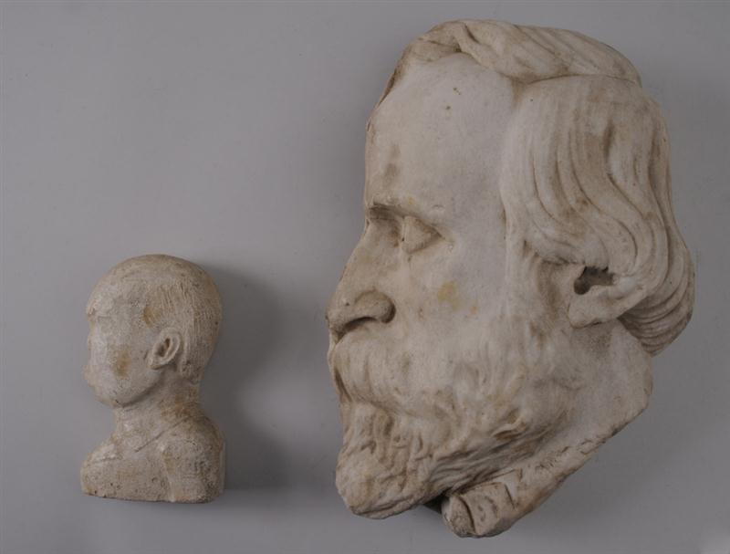 AMERICAN CARVED MARBLE RELIEF
