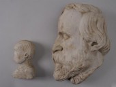AMERICAN CARVED MARBLE RELIEF