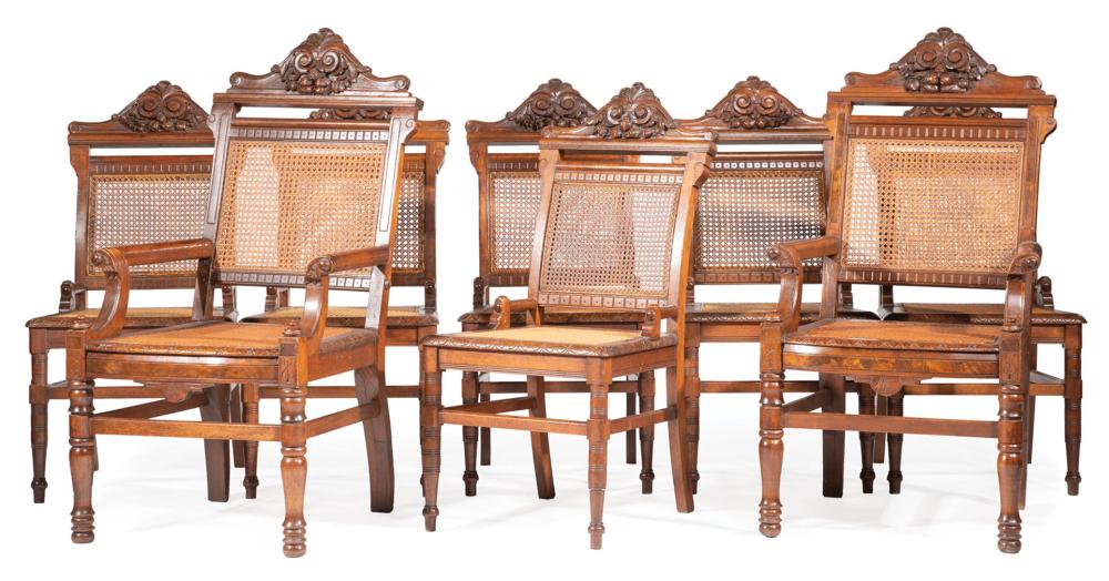 AMERICAN CARVED OAK, BURLED