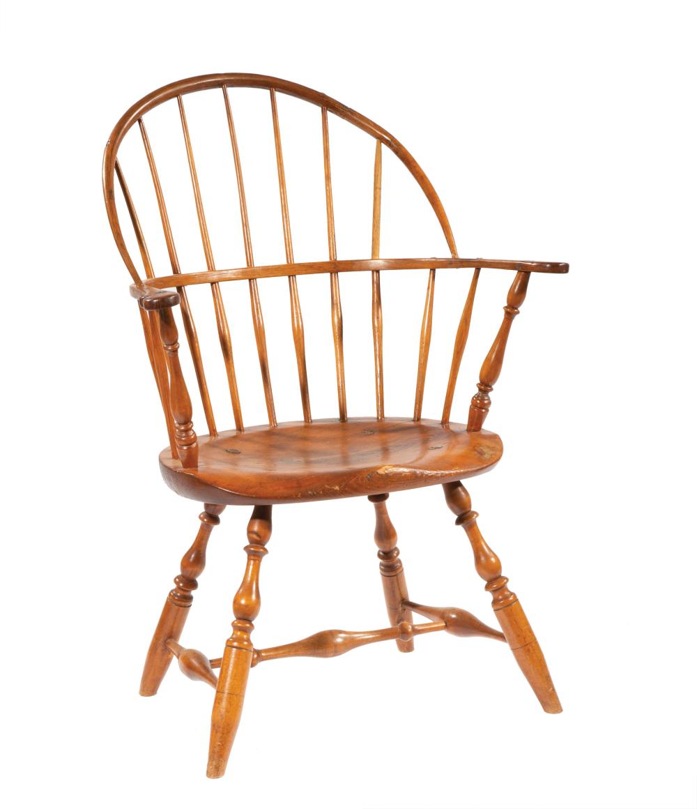 AMERICAN CARVED OAK HOOP-BACL