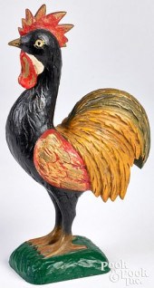 AMERICAN CARVED POLYCHROME FIG