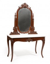 AMERICAN CARVED ROSEWOOD LADY'