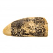 AMERICAN CARVED TOOTH SHOWING