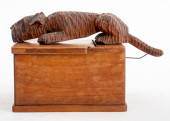 AMERICAN CARVED WALNUT SCOTTIE