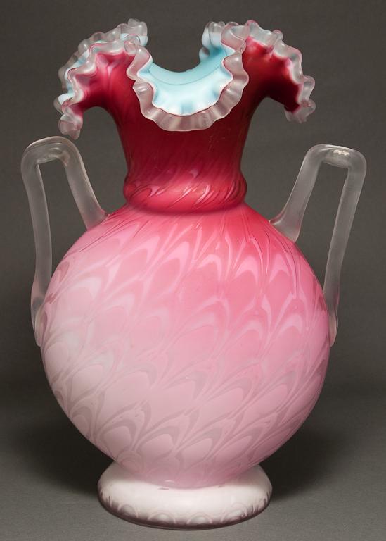 American cased satin glass