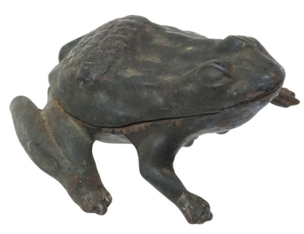 AMERICAN CAST IRON ADVERTISING FROG