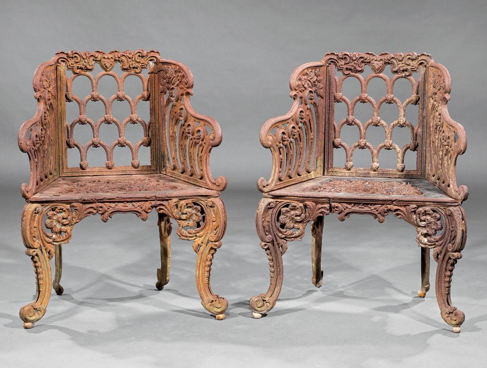 AMERICAN CAST IRON CHAIRSPair of