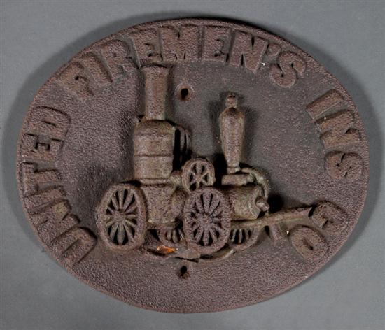 American cast iron fire mark for
