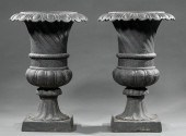 AMERICAN CAST IRON GARDEN URNS