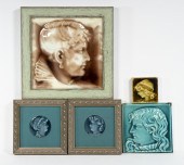 AMERICAN CERAMIC PORTRAIT TILE
