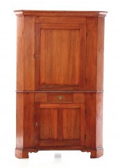 American cherry corner cupboar