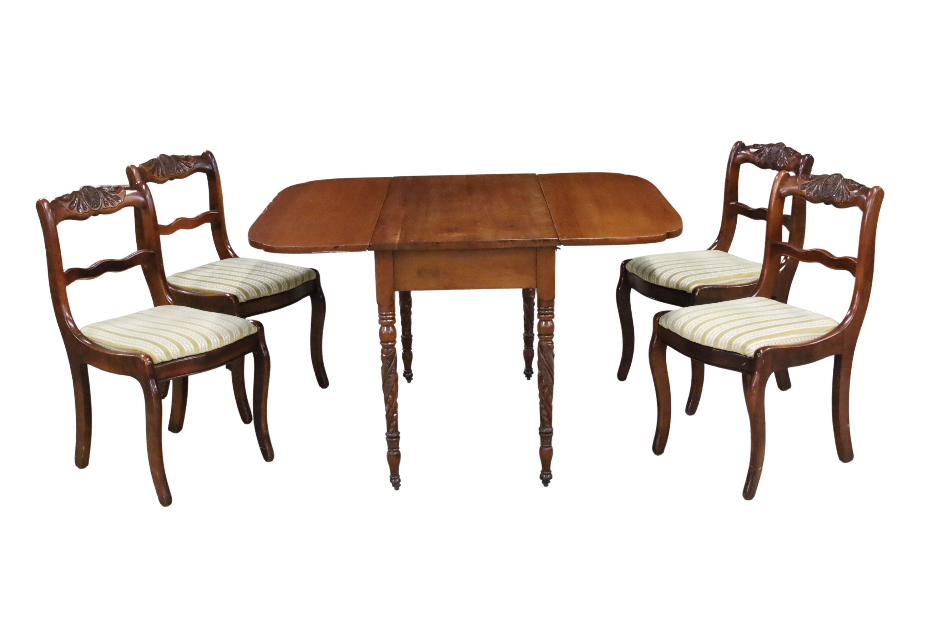 AMERICAN CHERRY DROP LEAF TABLE AND