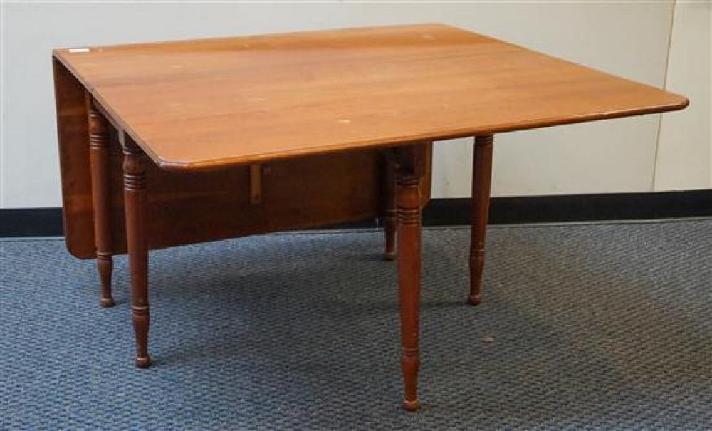 AMERICAN CHERRY DROP-LEAF TABLE. H: