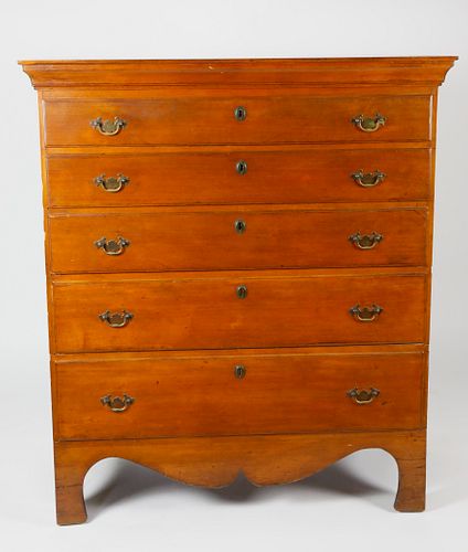 AMERICAN CHERRY FIVE-DRAWER TALL