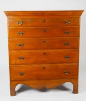 AMERICAN CHERRY FIVE-DRAWER TA
