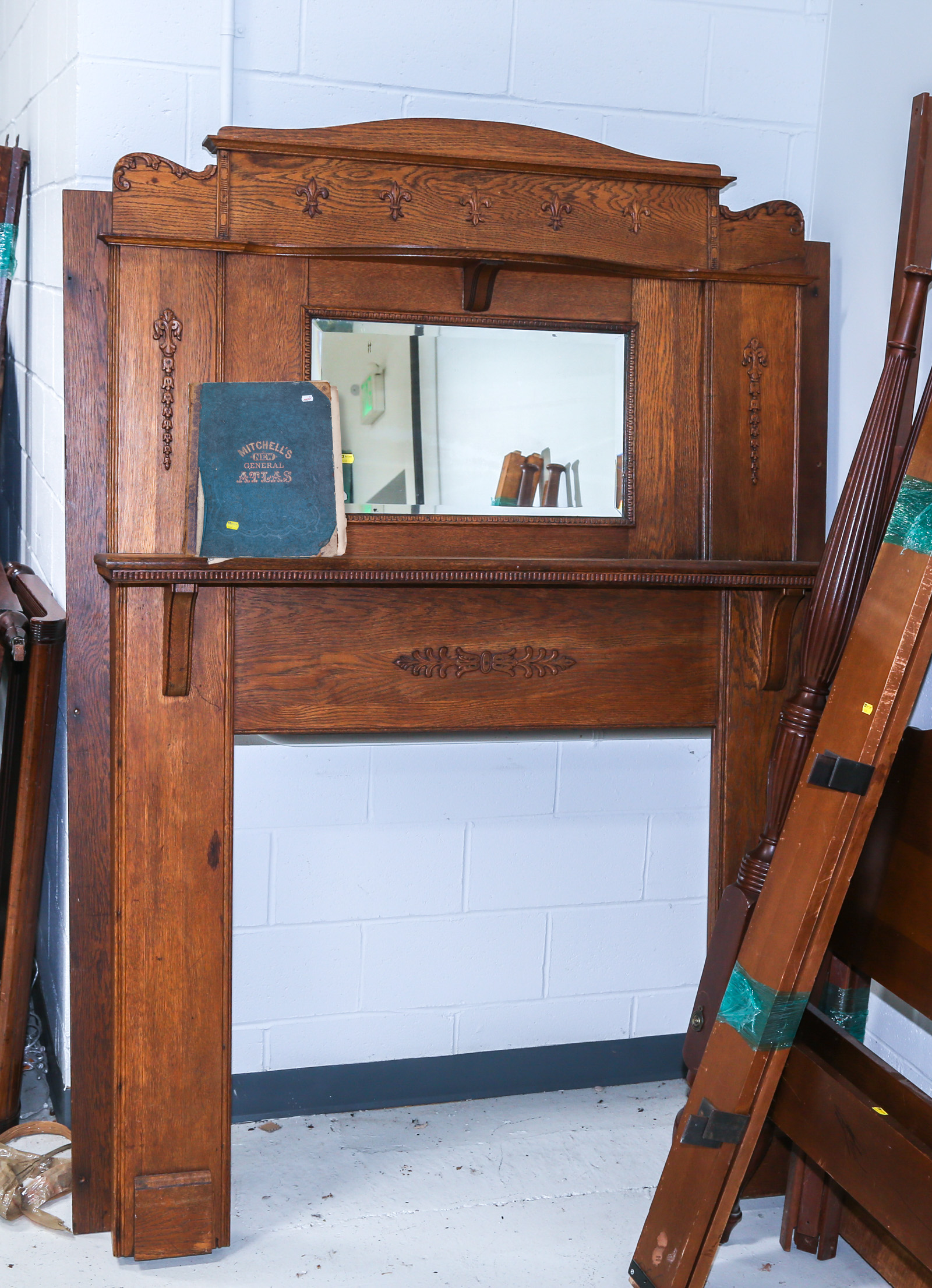 AMERICAN CHESTNUT FIREPLACE