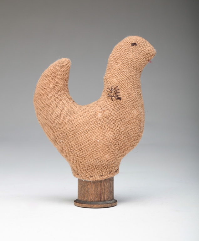 AMERICAN CHICKEN PINCUSHION. Late