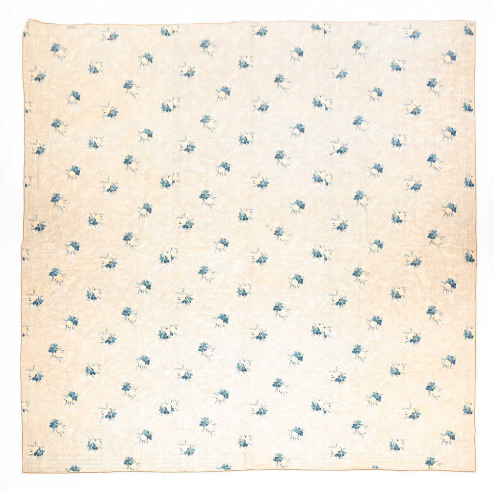 AMERICAN CHINTZ QUILT. Nineteenth